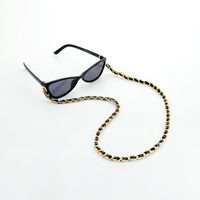 Fashion Jewelry Geometric Single-layer Chain Accessories Retro Handmade Flannel Winding Glasses Chain sku image 1