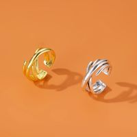Europäische Und Amerikanische Persönlichkeit Internet-promi-kreuz Ring Mode Metall Mehr Schicht Iger Geometrischer Ring Retro Offener Paar Ring Weiblich main image 4