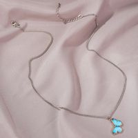 Summer New Product Gradient Butterfly Necklace Couple Clavicle Chain Butterfly Bracelet Wholesale main image 5