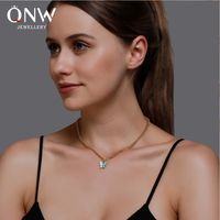 Korean Fashion New Item Butterfly Necklace Clavicle Chain Summer Wind Simple Butterfly Pendant Wholesale main image 3