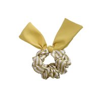 Hair Ring New Plaid Color Cloth Pig Fat Bow Hair Rope Headdress Scrunchies Wholesale main image 3