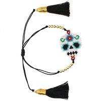 Personalidad Estilo Étnico Pulsera De Borla De Cristal De Estrella De Seis Puntas Cuentas De Arroz Miyuki Pulsera Tejida De Mal De Ojo main image 4