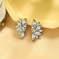 Super Fairy Personality Diamond Earrings S925 Silver Needle Colorful Gemstone Earrings Dinner Wild Flower Earrings Wholesale main image 4