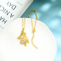 Personalized Diamond Jewelry Fashion Trend Street Hip Hop Men Necklace Golden Wild Dragon Totem Pendant Wholesale main image 4