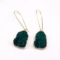 Wholesale Women's Natural Stone Earrings Imitation Crystal Bud Earrings Imitation Natural Stone Earrings Irregular Trapezoid Earrings Yiwu main image 4