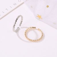 New Ring Popular Simple And Exquisite Jewelry Geometric Wave Open Ring Personality Ring Wholesale main image 5