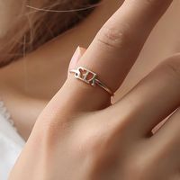 New Ring Fashion Personality Yes And No English Letter Ring Open Ring Wholesale main image 4