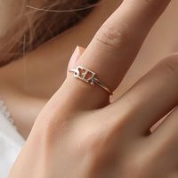 Nuevo Anillo De Personalidad De La Moda Sí Y No Anillo De Letra En Inglés Anillo Abierto Al Por Mayor main image 4