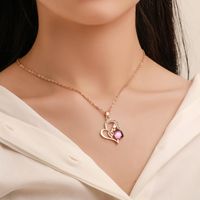 New Jewelry Three-piece Suit Fashion Trend Jewelry Love Necklace Earring Ring Suit Wholesale main image 3