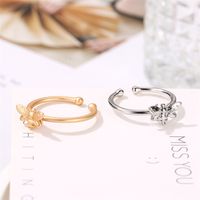 Models Ring Creative Small Bee Simple Ring Personality Sub-gold Opening Animal Ring Wholesale main image 5