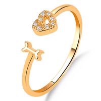 New Ring Fashion Letter Jewelry Personalized Love Women's Single Ring Trend Love Opening Couple Ring main image 1