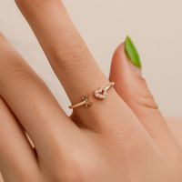 New Ring Fashion Letter Jewelry Personalized Love Women's Single Ring Trend Love Opening Couple Ring main image 3