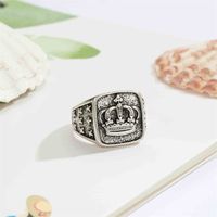 Ring Jewelry European And American Retro Crown Gothic Men's Ring Cross-border Hot Sale Metal Ring Wholesale main image 6