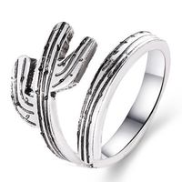 Außenhandel Explosion Stil Ring Ring Armband Europäische Und Amerikanische Persönlichkeit Offene Ring Kaktus Ring Unisex Ring main image 2