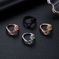 Explosion Models Ring Simple Dog Claw Ring Creative Hollow Out Love Dog Claw Opening Ring Tail Ring Wholesale main image 3