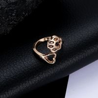 Explosion Models Ring Simple Dog Claw Ring Creative Hollow Out Love Dog Claw Opening Ring Tail Ring Wholesale main image 5