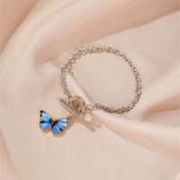 Summer New Product Gradient Butterfly Necklace Couple Clavicle Chain Butterfly Bracelet Wholesale sku image 2