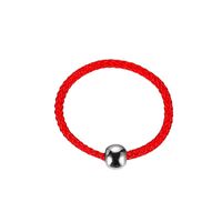 Hot Sale Transfer Bead Ring Natal Year Simple Men And Women Stretch Hand-woven Gold Beads Red Rope Ring Wholesale sku image 3