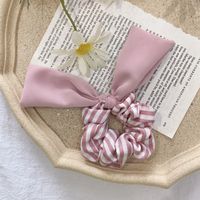 Hair Ring New Plaid Color Cloth Pig Fat Bow Hair Rope Headdress Scrunchies Wholesale sku image 5