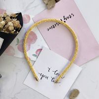 Korea Band Simple Candy Color Sequins Fine-edged Wire Headband Hair Bundle Diy Hair Hole Girl sku image 2