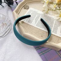 Korean Fashion  Candy Color Sponge Hair Hoop Solid Color Bm Fine-edged Fabric Headband Fashion Wild Hair Hole sku image 13