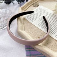 Korean Fashion  Candy Color Sponge Hair Hoop Solid Color Bm Fine-edged Fabric Headband Fashion Wild Hair Hole sku image 14