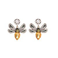 Korean Fashion 925 Silver Needle Earrings Personalized Diamond Retro Earrings Mori Girl Wild Bee Earrings Wholesale sku image 1
