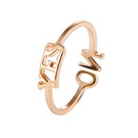 Außenhandel Neuen Stil Ring Ring Europäische Und Amerikanische Mode Persönlichkeit Yes No Englische Buchstaben Ring Ring Offene Ring Frauen sku image 1