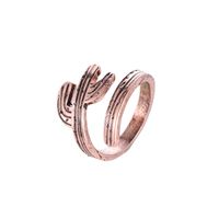 Außenhandel Explosion Stil Ring Ring Armband Europäische Und Amerikanische Persönlichkeit Offene Ring Kaktus Ring Unisex Ring sku image 1