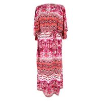 New Fashion  Rose Blooming Robe Loose Holiday Jumpsuit Long Skirt Beach Sunscreen Swimsuit Outside Smock Nihaojewelry Wholesale main image 3