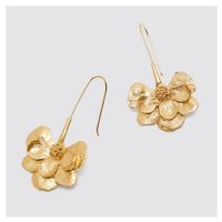 Retro Alloy Flower Ear Hook Atmospheric Metal Personality Simple Earrings Wholesale Nihaojewelry main image 4