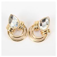 Fashion Geometric Earrings Simple Personality Alloy Retro Earrings Girls Earrings Wholesale Nihaojewelry main image 3