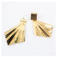 Fashion Temperament Earrings Simple Wild Metal Earrings Exaggerated Gold Earrings Wholesale Nihaojewelry main image 3