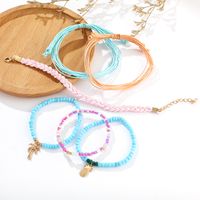 New Bracelet Set National Wind Wax Line Weave Beaded Coconut Pineapple Bracelet Nihaojewelry Wholesale main image 7