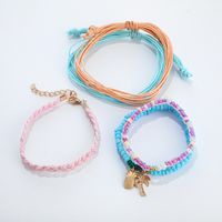 New Bracelet Set National Wind Wax Line Weave Beaded Coconut Pineapple Bracelet Nihaojewelry Wholesale main image 6