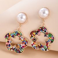 Fashion Wild Flower Earrings Boho Color Rice Beads Geometric Hollow Flower Earrings Wholesale Nihaojewelry main image 3