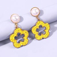 Fashion Wild Flower Earrings Boho Color Rice Beads Geometric Hollow Flower Earrings Wholesale Nihaojewelry main image 4