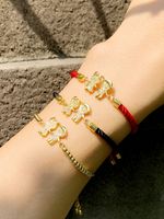 Women's Bracelet Korean Couple Bracelet Boy Girl Diamond Red Rope Bracelet Wholesale Nihaojewelry main image 3