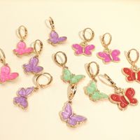 Fashion Butterfly Earrings Korean Temperament Elegant Butterfly Fresh Simple Earrings Wholesale main image 1
