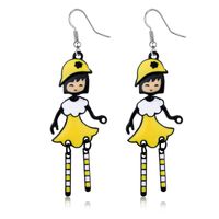 Fashion Little Girl Earrings Wholesale Cartoon Character Earrings 3d Oil Drop Creative Earrings Women's Earrings main image 4