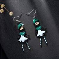 Fashion Little Girl Earrings Wholesale Cartoon Character Earrings 3d Oil Drop Creative Earrings Women's Earrings main image 5