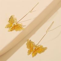 Korean Three-dimensional Multilayer Butterfly Earrings Personality Trend Insect Earrings Jewelry Wholesale Nihaojewelry main image 4