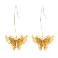 Korean Three-dimensional Multilayer Butterfly Earrings Personality Trend Insect Earrings Jewelry Wholesale Nihaojewelry main image 6