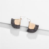 Fashion Big Earrings Jewelry Alloy Wire Spike Tassel Fan-shaped Earrings Wholesale Nihaojewelry main image 3