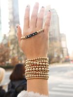 Bracelet De Perles De Mode En Gros Perles Ccb Bracelet Élastique Bracelet Réglable Pour Femmes Nouveau main image 4