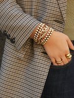 Qingdao Europäischer Und Amerikanischer Schmuck Ccb Perlen Elastische Linie Verstellbar 6 Sätze Damen Armbänder Neu main image 5