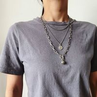 Harajuku Style Rue Hip-hop Multicouche Unisexe Tendance Personnalité Collier Créatif Simple Collier En Gros Nihaojewelry main image 1