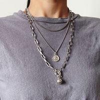 Harajuku Style Street Hip-hop Multi-layer Unisex Trend Personality Necklace Creative Simple Necklace Wholesale Nihaojewelry main image 3