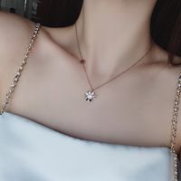 Small Daisy Titanium Steel Necklace  Nihaojewelry Wholesale Clavicle Chain Cold Wind Niche Jewelry Simple Temperament Necklace main image 3