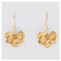 Retro Alloy Flower Ear Hook Atmospheric Metal Personality Simple Earrings Wholesale Nihaojewelry sku image 1